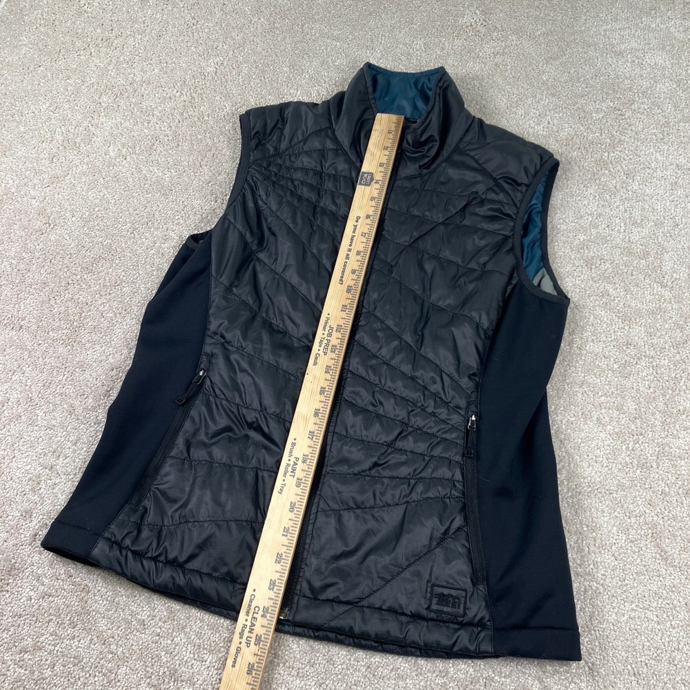 REI Womens L Vest Black Primaloft Pertex Quantum Packable Insulated Quilted - Picture 5 of 11